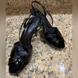 Ann Taylor Patten Black platform heels 7 1/2